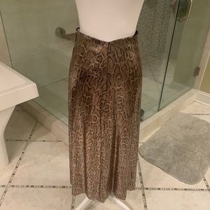 Zara Sequin Snake Print Skirt